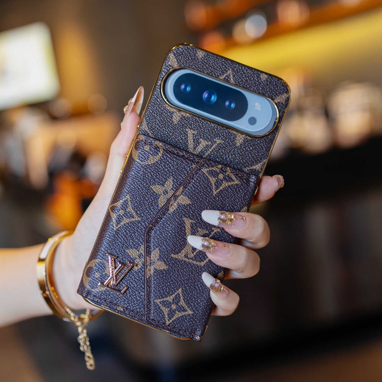 Luxusní držák karty Styl Google Pixel Phone Case