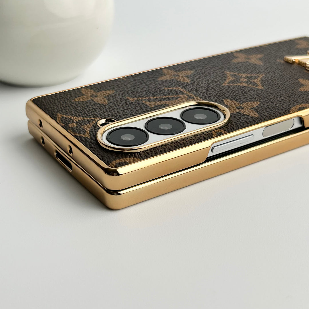 Samsung Galaxy Z Fold 6 Luksusforgyldt læderkasse