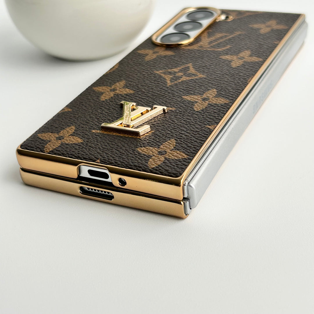 Samsung Galaxy Z Fold 6 Luksusforgyldt læderkasse