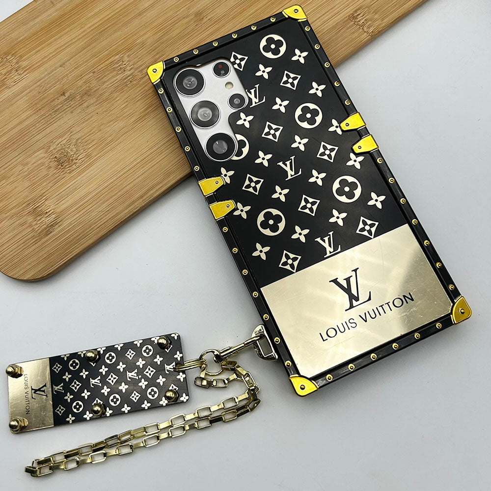 Samsung Galaxy S24 Series Luxury Brand Brand Trunk pouzdro s řetězem