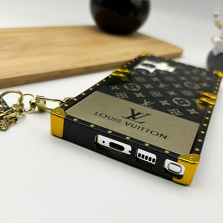 Samsung Galaxy S24 Series Luxury Brand Brand Trunk pouzdro s řetězem