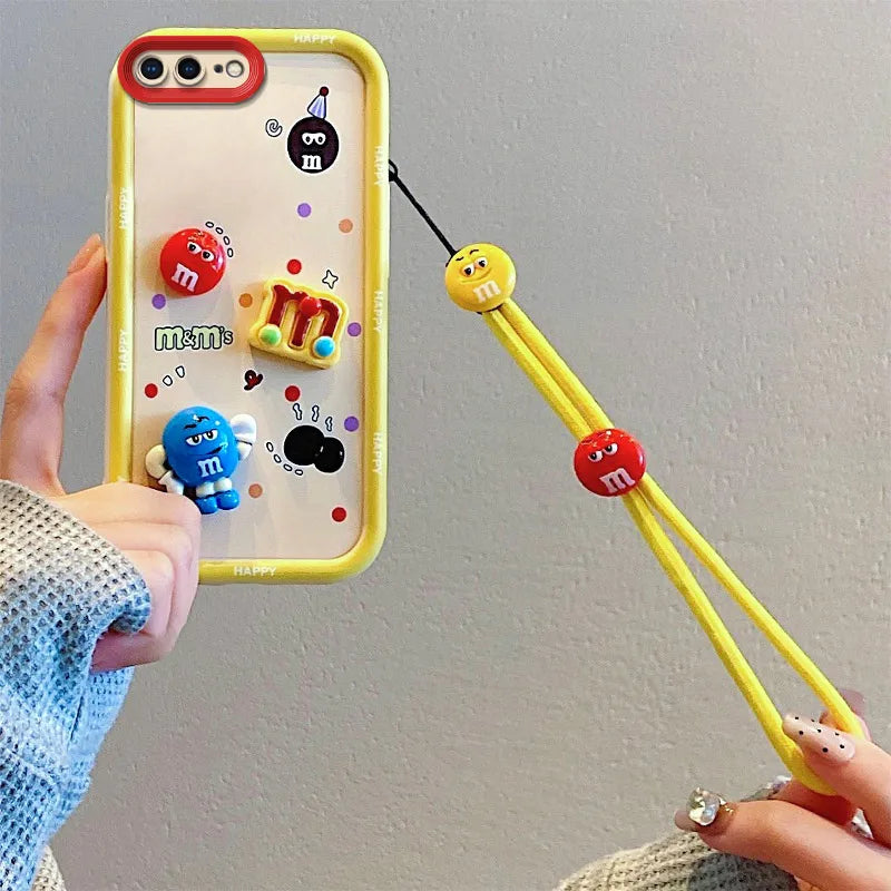 Custodia per telefono in pelliccia da cartone animato 3D per Samsung con peluche kuromi plust cingo
