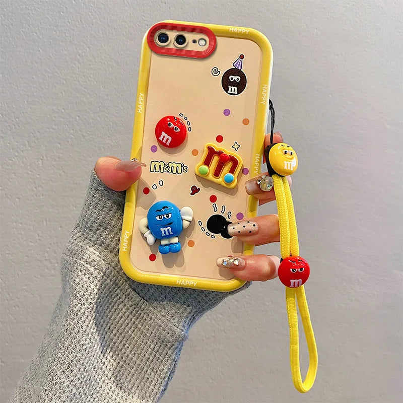 Custodia per telefono in pelliccia da cartone animato 3D per Samsung con peluche kuromi plust cingo