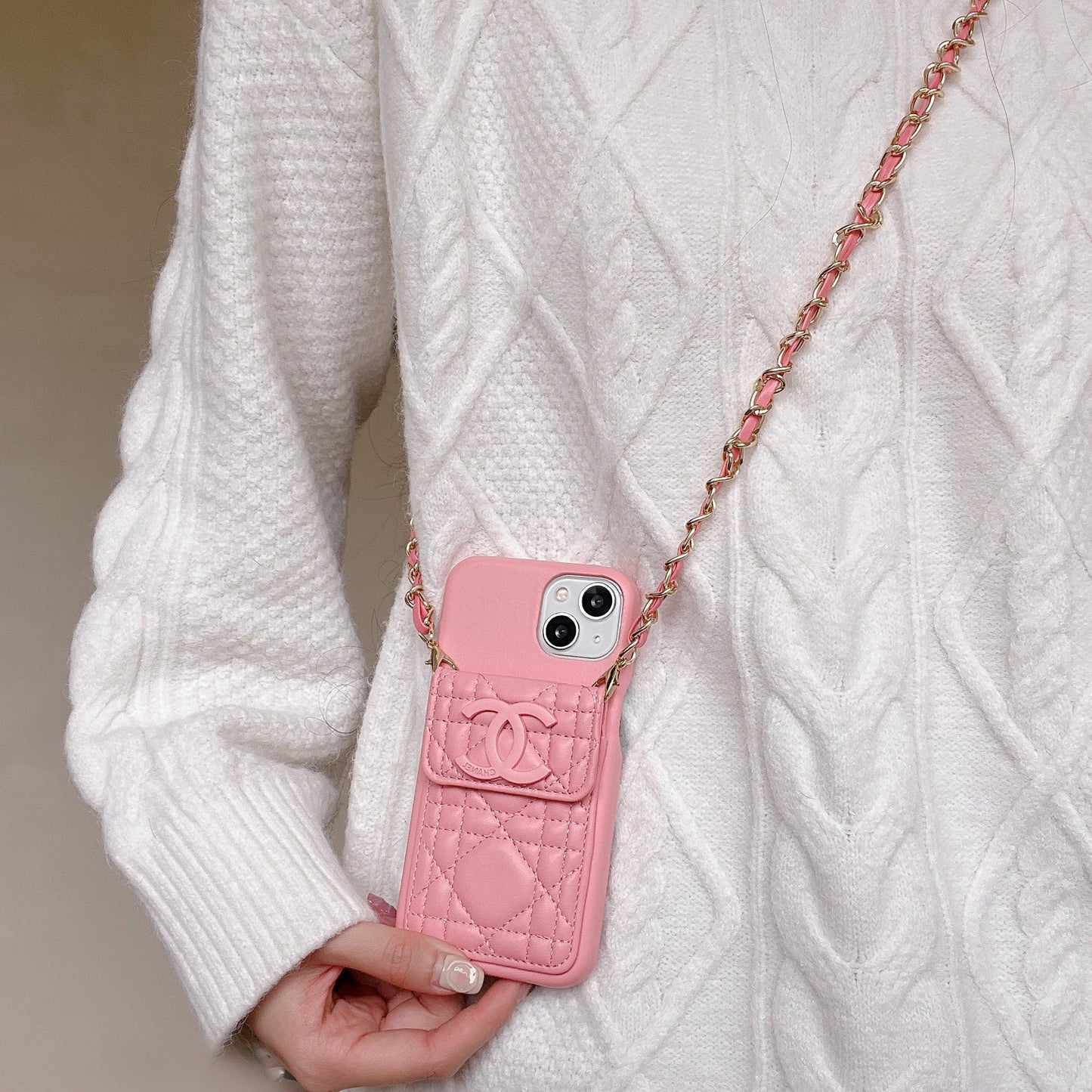 CC Card Holder Chain Case iPhone