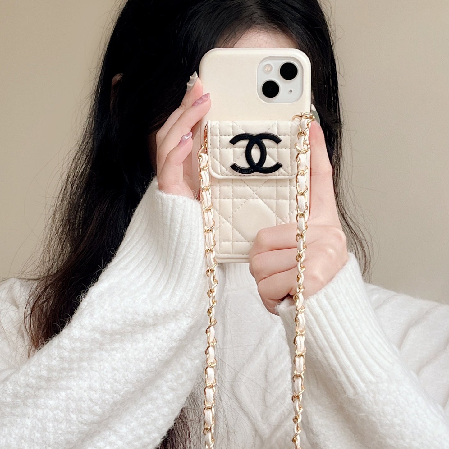 CC Card Holder Chain Case iPhone