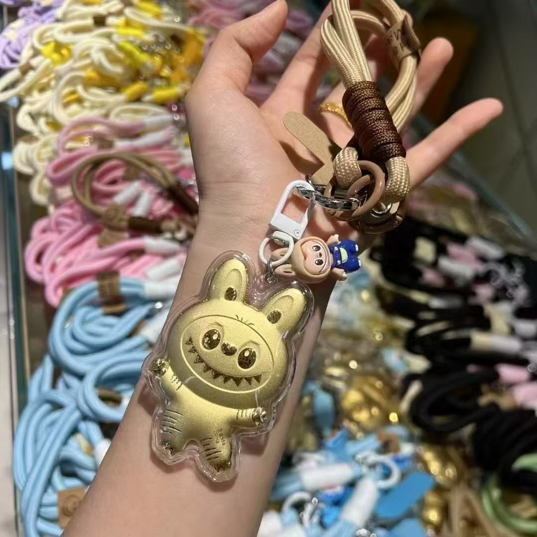 Keychain Gold Mini Labubu