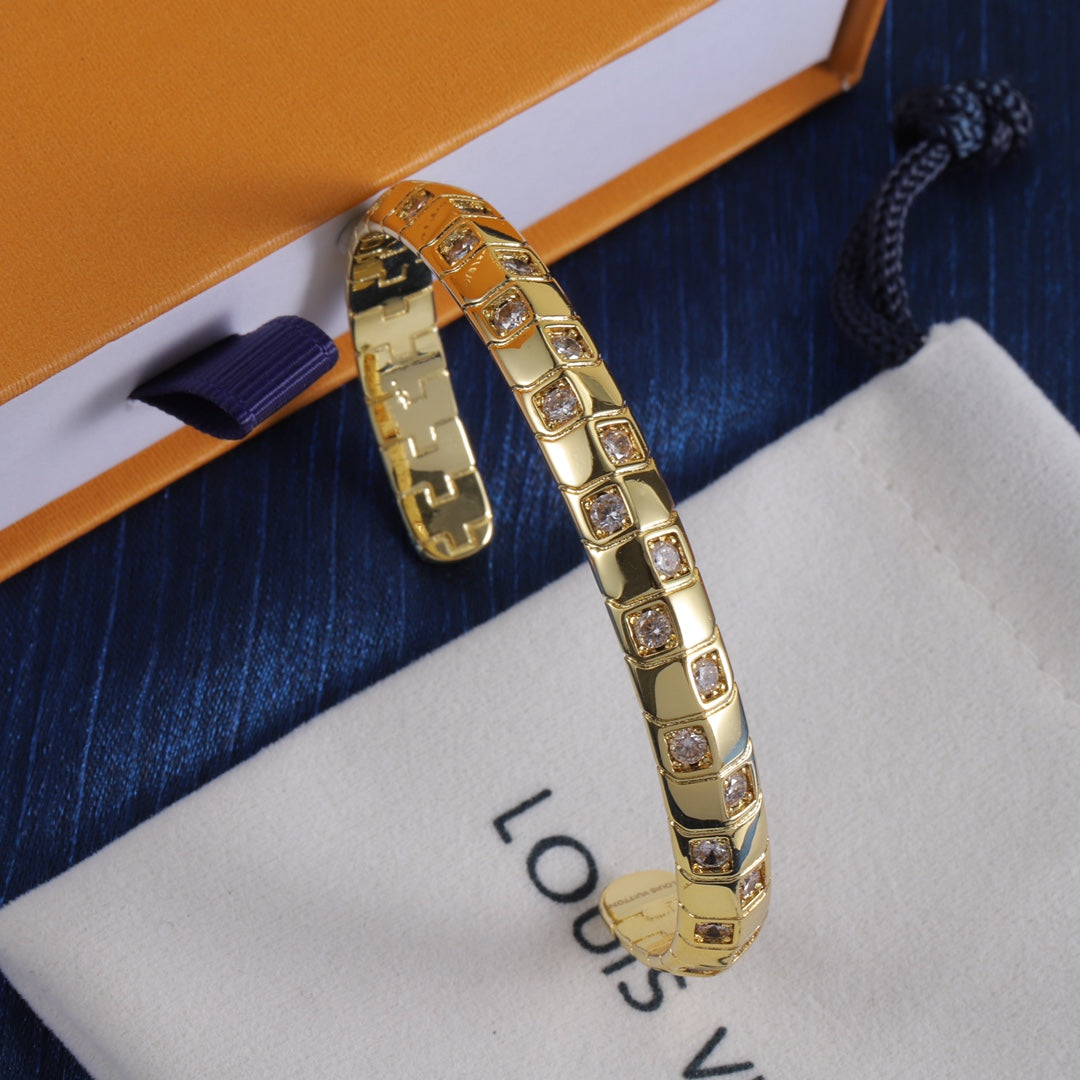 Gold Love Open Bracelet