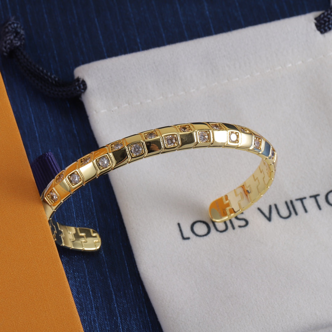 Gold Love Open Bracelet