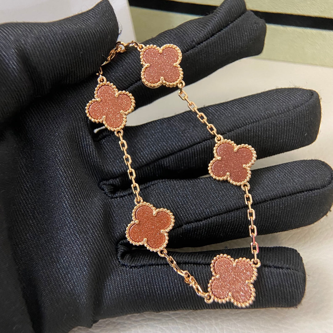 Fancy Frank Gold-Red Bracelet
