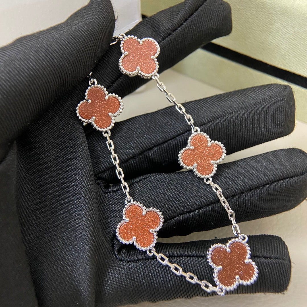Fancy Frank Gold-Red Bracelet