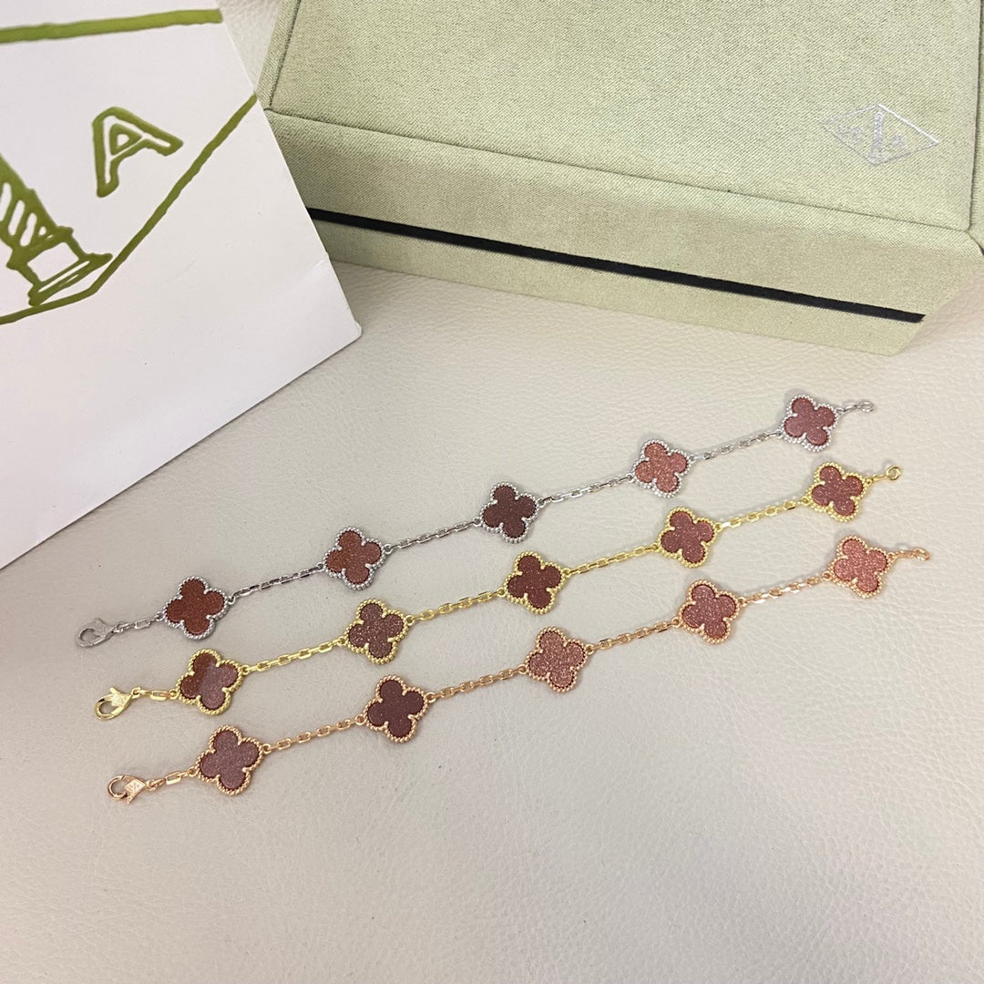 Fancy Frank Gold-Red Bracelet