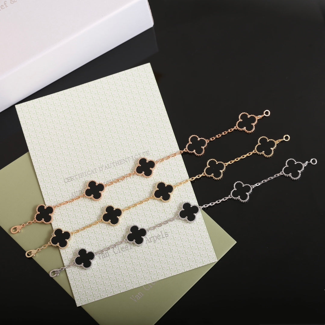 Vintage Black Leaves Bracelet