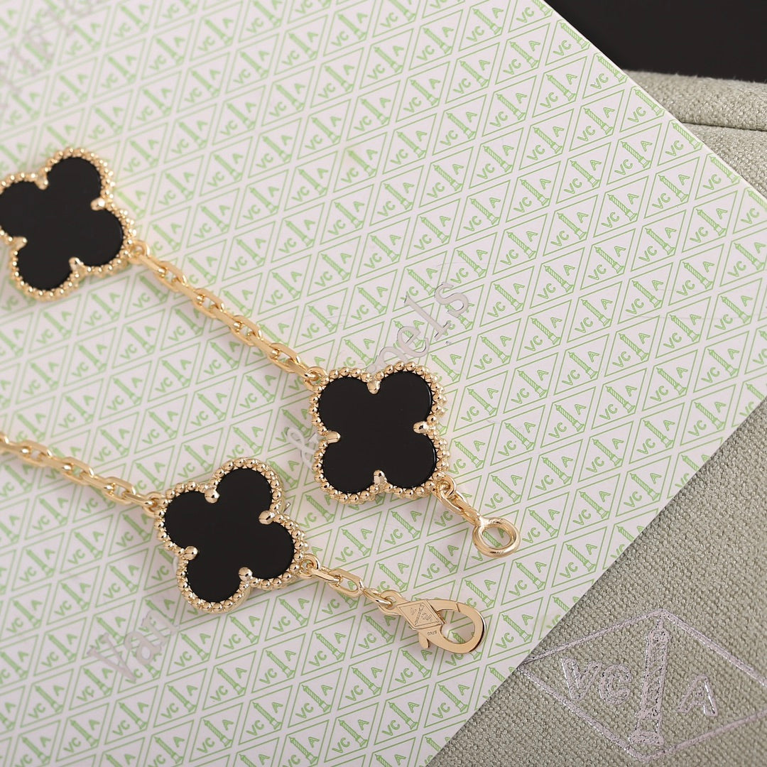 Vintage Black Leaves Bracelet