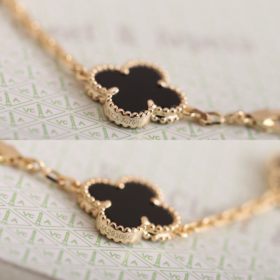 Vintage Black Leaves Bracelet