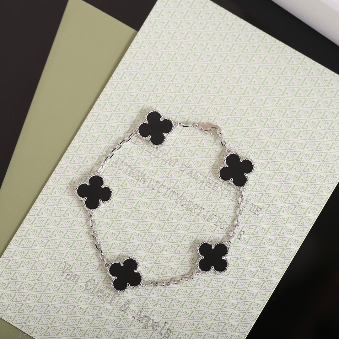 Vintage Black Leaves Bracelet