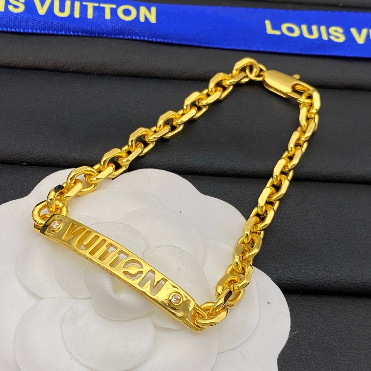Gold Love Chain Bracelet