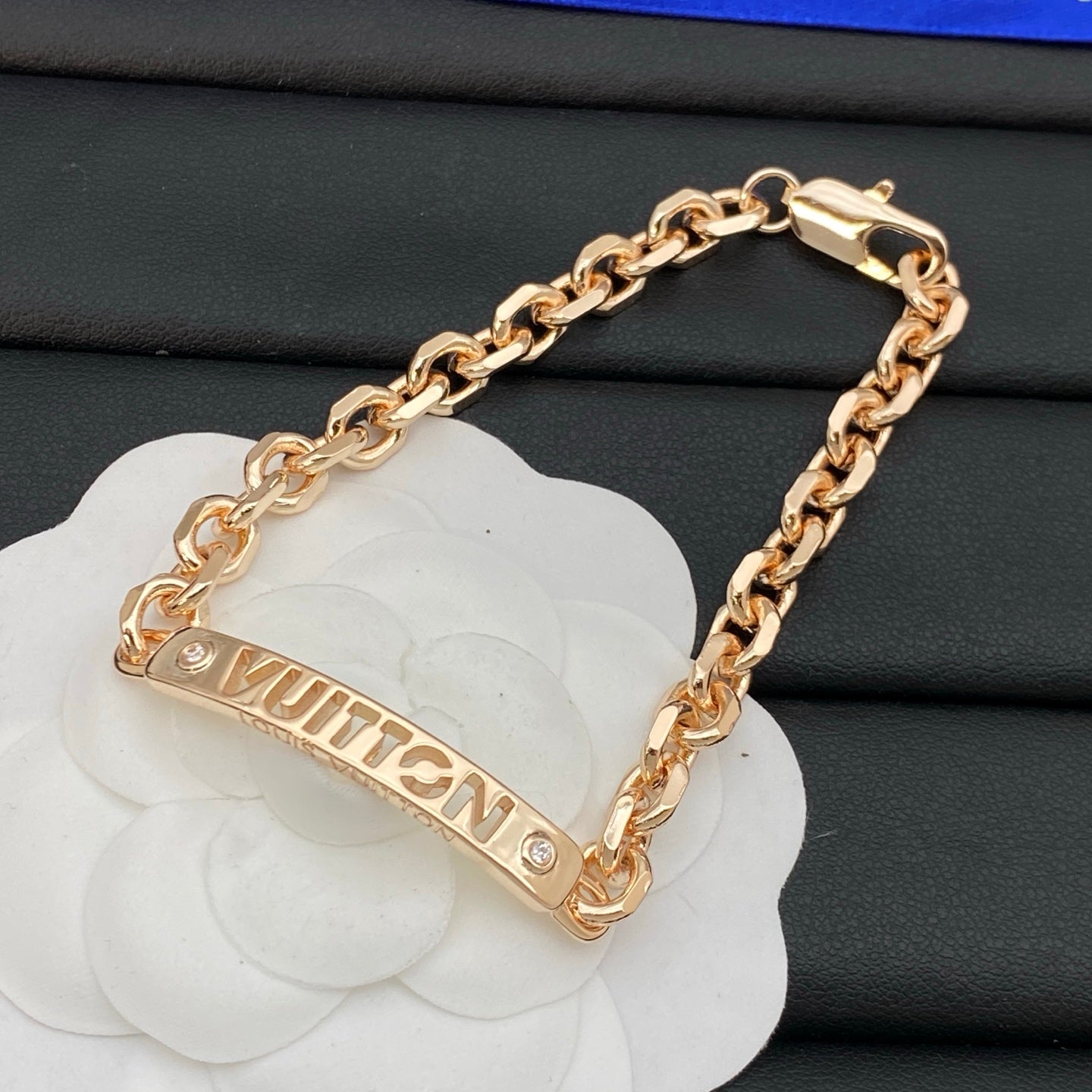 Gold Love Chain Bracelet