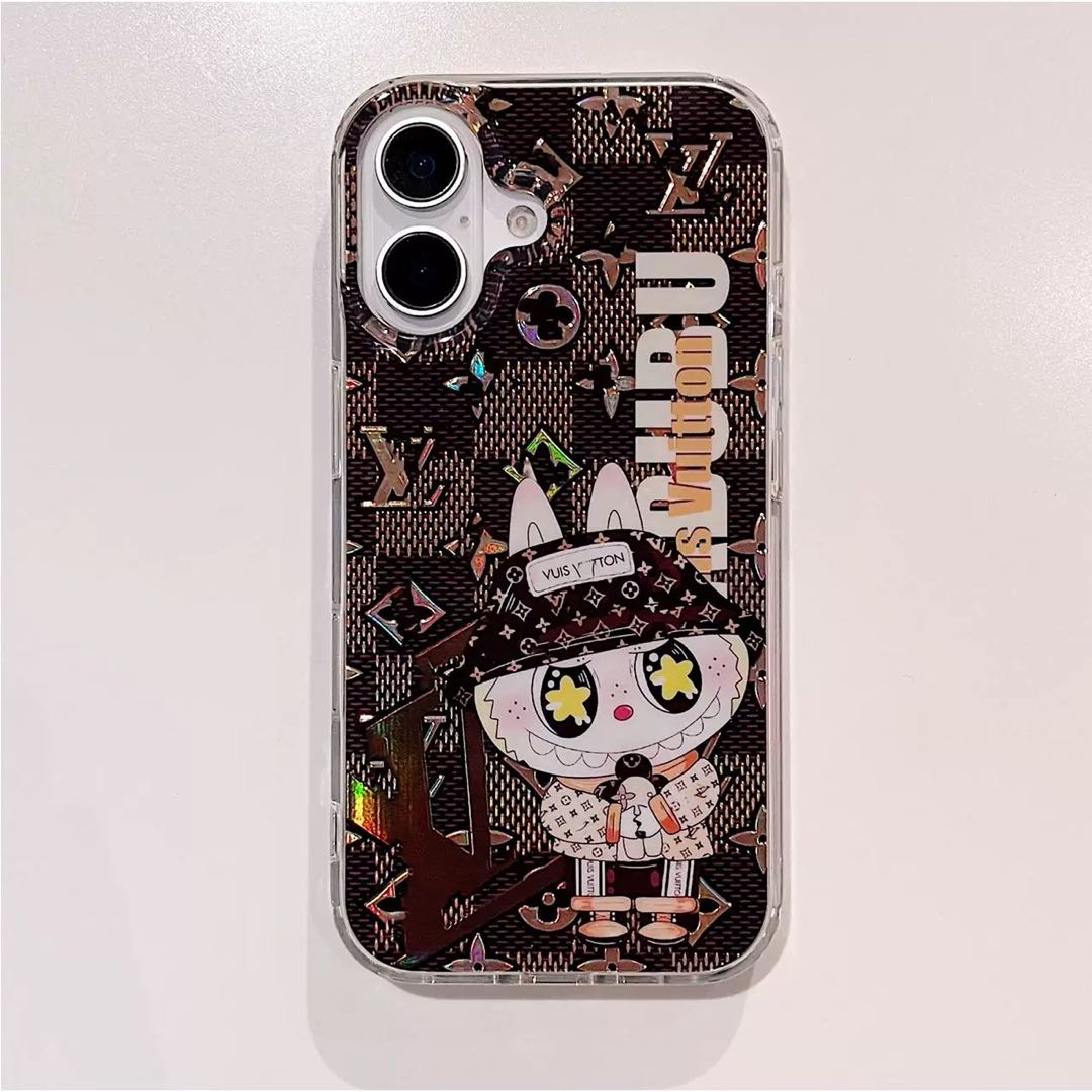 Custodia per il telefono coniglietto di cartoni animati ispirato | Monogram elegante e design carino per iPhone