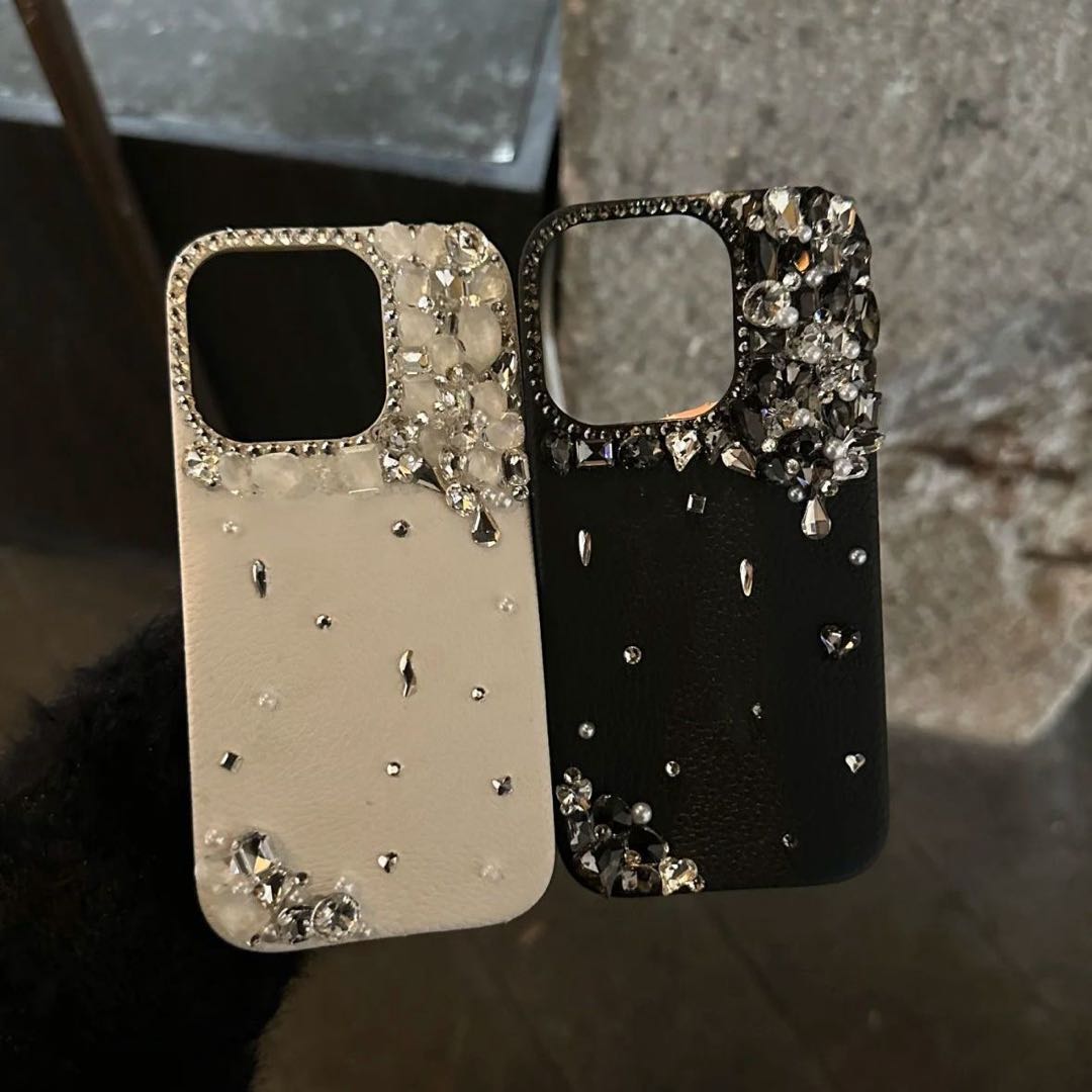 Crystal - Case di telefono accento: custodia per iPhone eleganza discreta