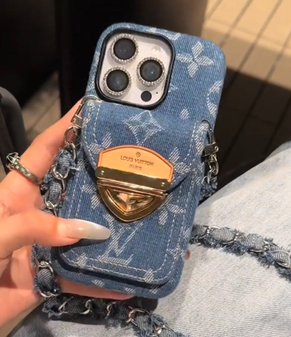 L- - στυλ Crossbody Magnetic Card - Θήκη τηλεφώνου Holder