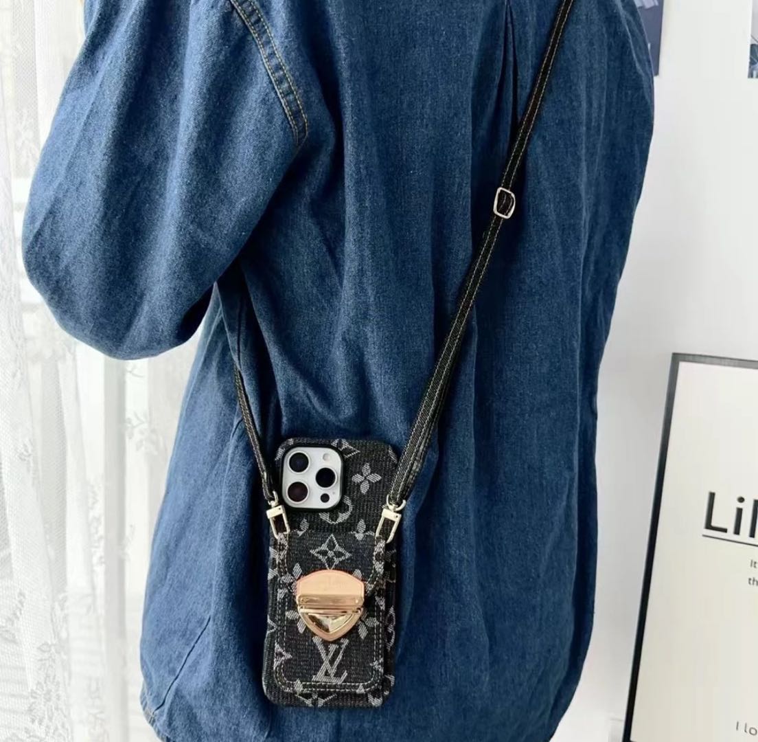 L- - στυλ Crossbody Magnetic Card - Θήκη τηλεφώνου Holder