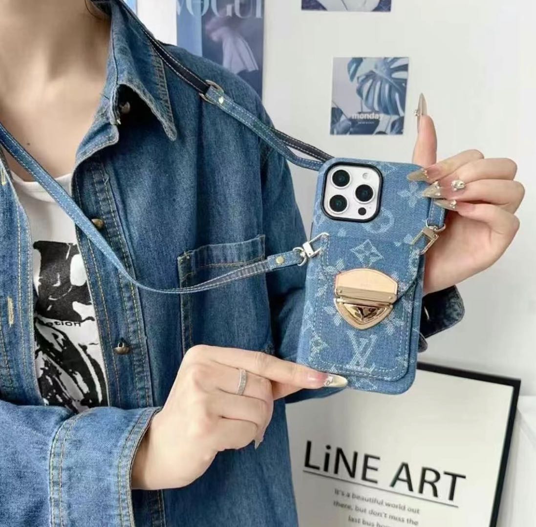 L- - στυλ Crossbody Magnetic Card - Θήκη τηλεφώνου Holder