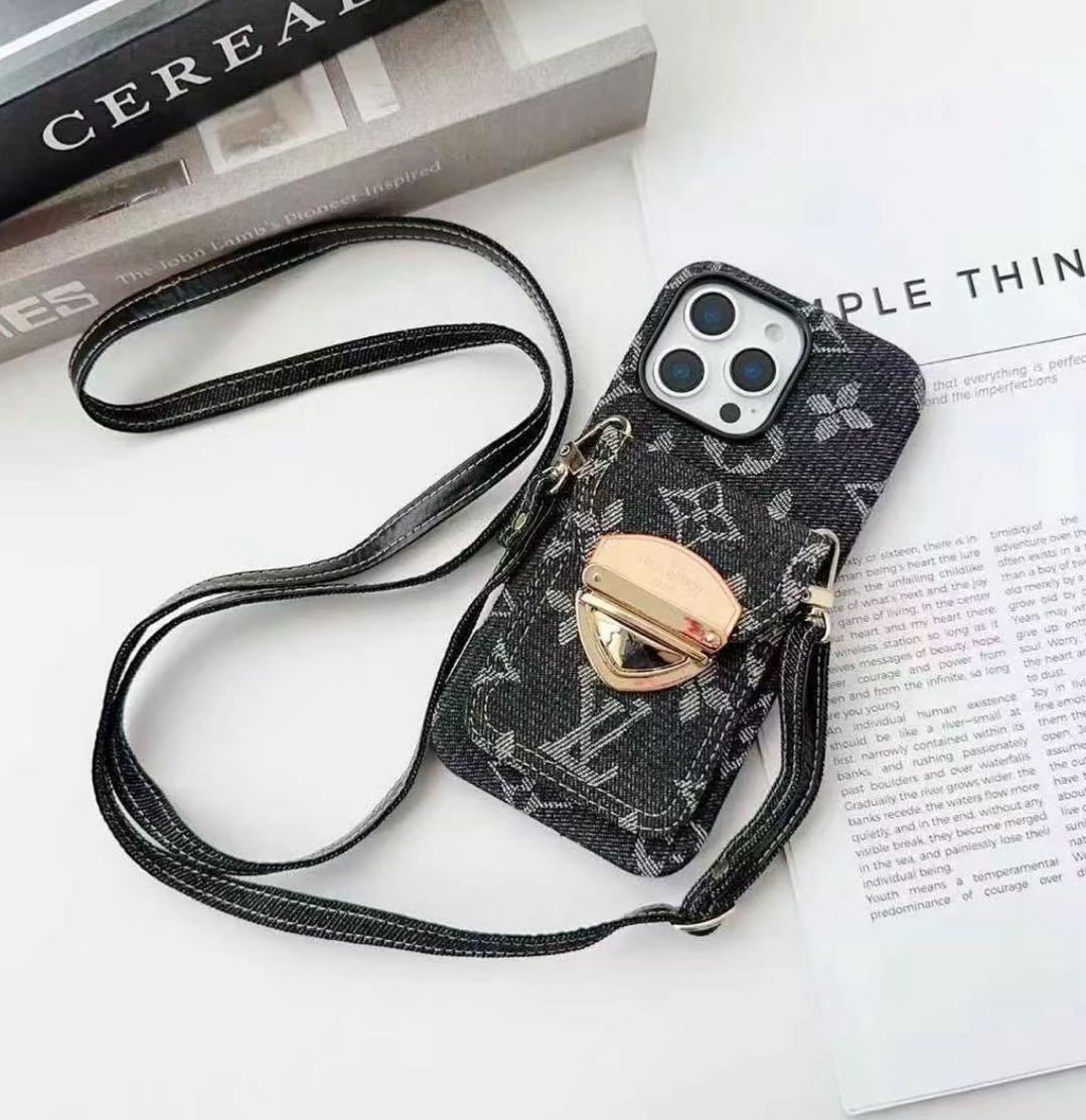 L- - στυλ Crossbody Magnetic Card - Θήκη τηλεφώνου Holder