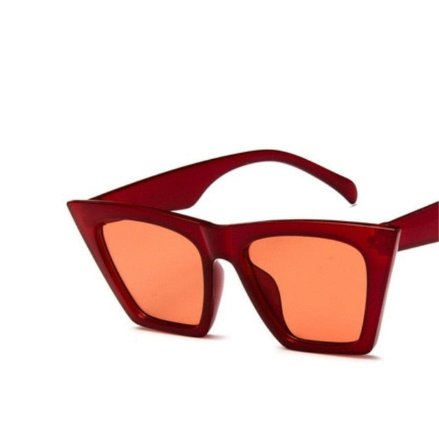 νέα γυαλιά ηλίου Suncases Square Glasses Εξατομικευμένα μάτια γάτας πολύχρωμα γυαλιά ηλίου Τάση ευέλικτα γυαλιά ηλίου UV400 κουρτίνα