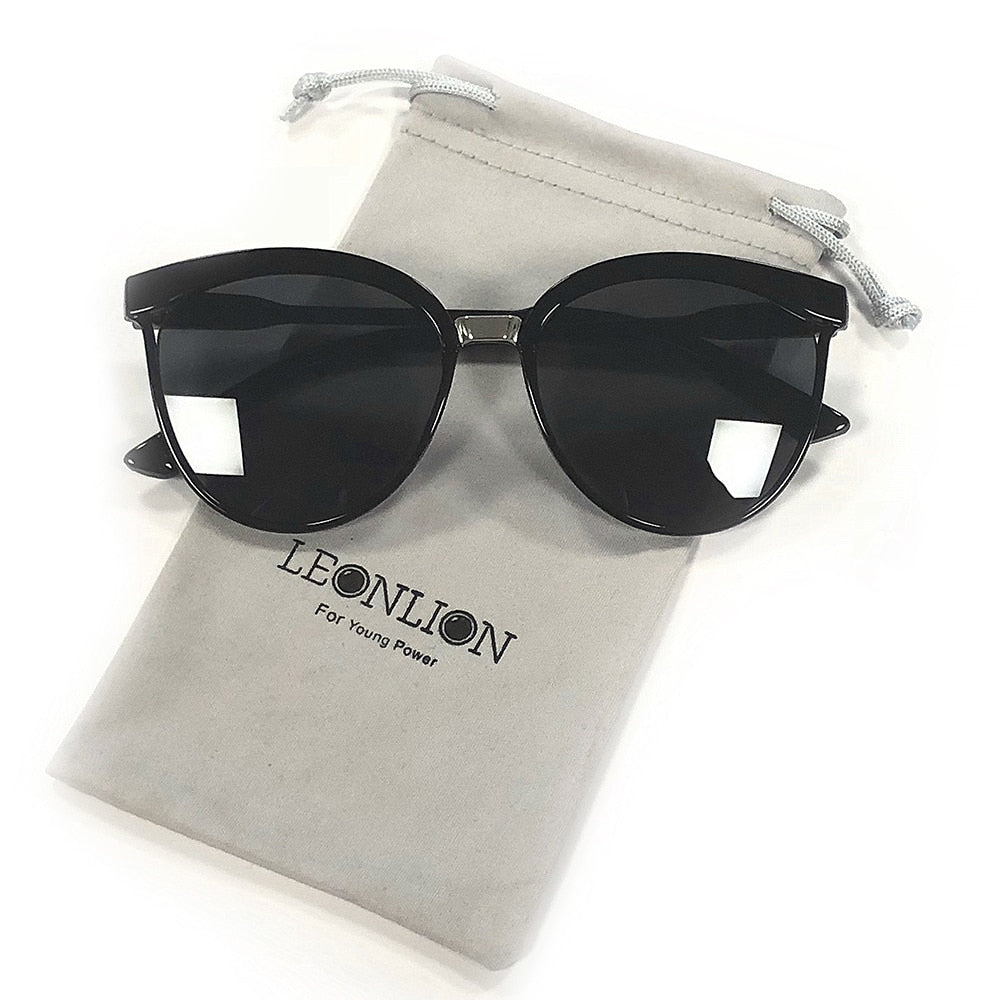 Leonlion Candies Brand Designer Cat Eye Solglasögon Kvinnor Luxury Plastic Sun Glass Classic Retro Outdoor Oculos de Sol Gafas