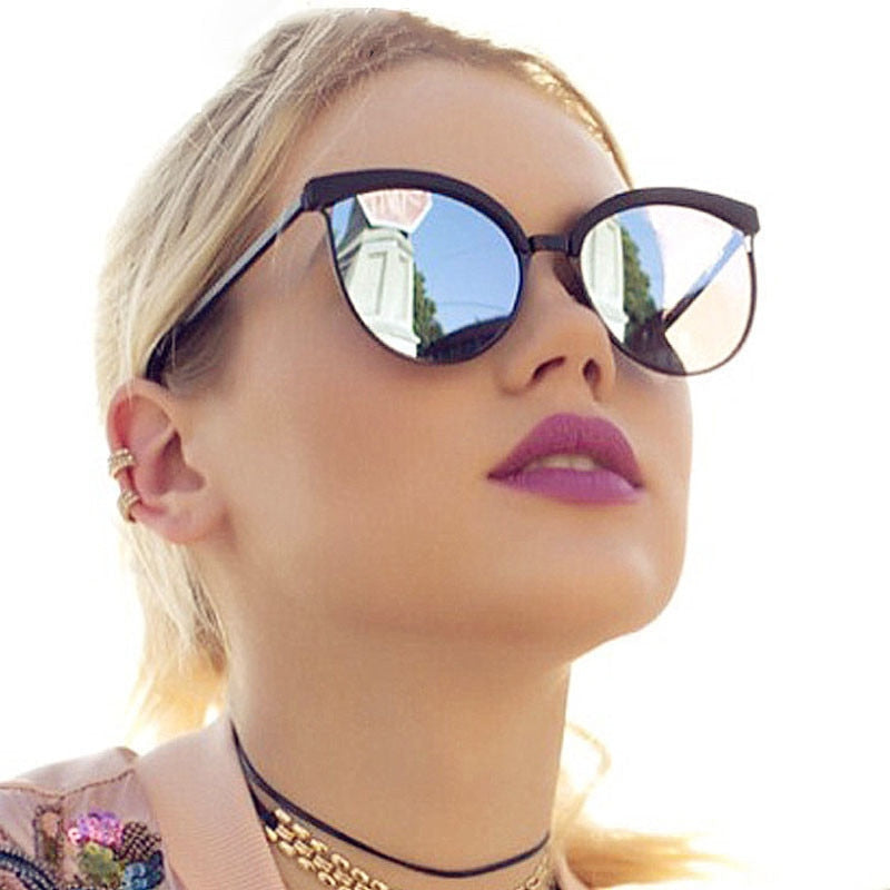 Cat Eye Brand Granser نظارة شمسية النساء الفاخرة البلاستيكية الشمس الكلاسيكية الرجعية النظارات في الهواء الطلق Oculos de Sol Gafas