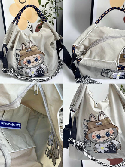 Labubu Explorer Tote Bag - Cute Meets Utility