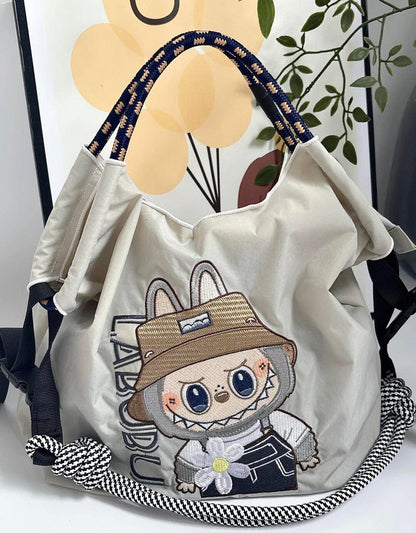 Labubu Explorer Tote Bag - Cute Meets Utility