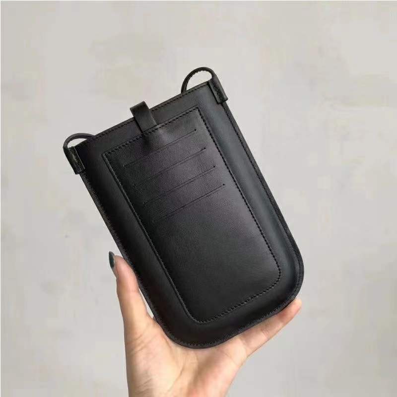Crossbody läder telefonpåse