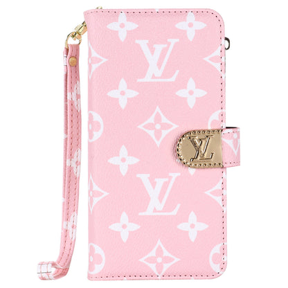 Monogram Canvas Leather Carteira Samsung Casel Case