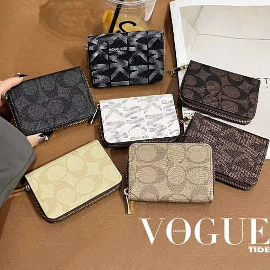 Luxury MK y colección de billetera con cremallera coinscribida