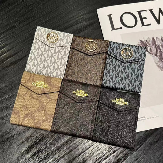 Luxury MK & CO -billeteras de la tarjeta de monograma inspirado