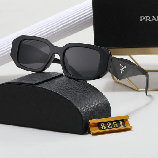 Polygonalne okulary przeciwsłoneczne retro unisex 8251