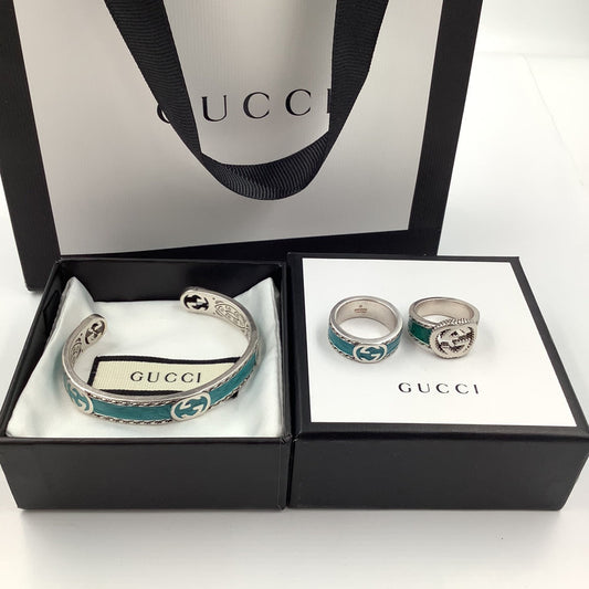 Blue- Green Good Ring & Bracelet
