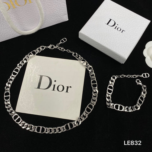 Dove Chain Bracelet & Necklace Set