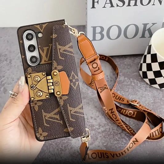 Řetězec Crossbody Chain Luxury Lock Crossbody Samsung Z Fold Case
