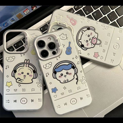 Headphone-style Usagi Hard Iphone Case|Cute Rabbit with Music Vibes|Tough Protection