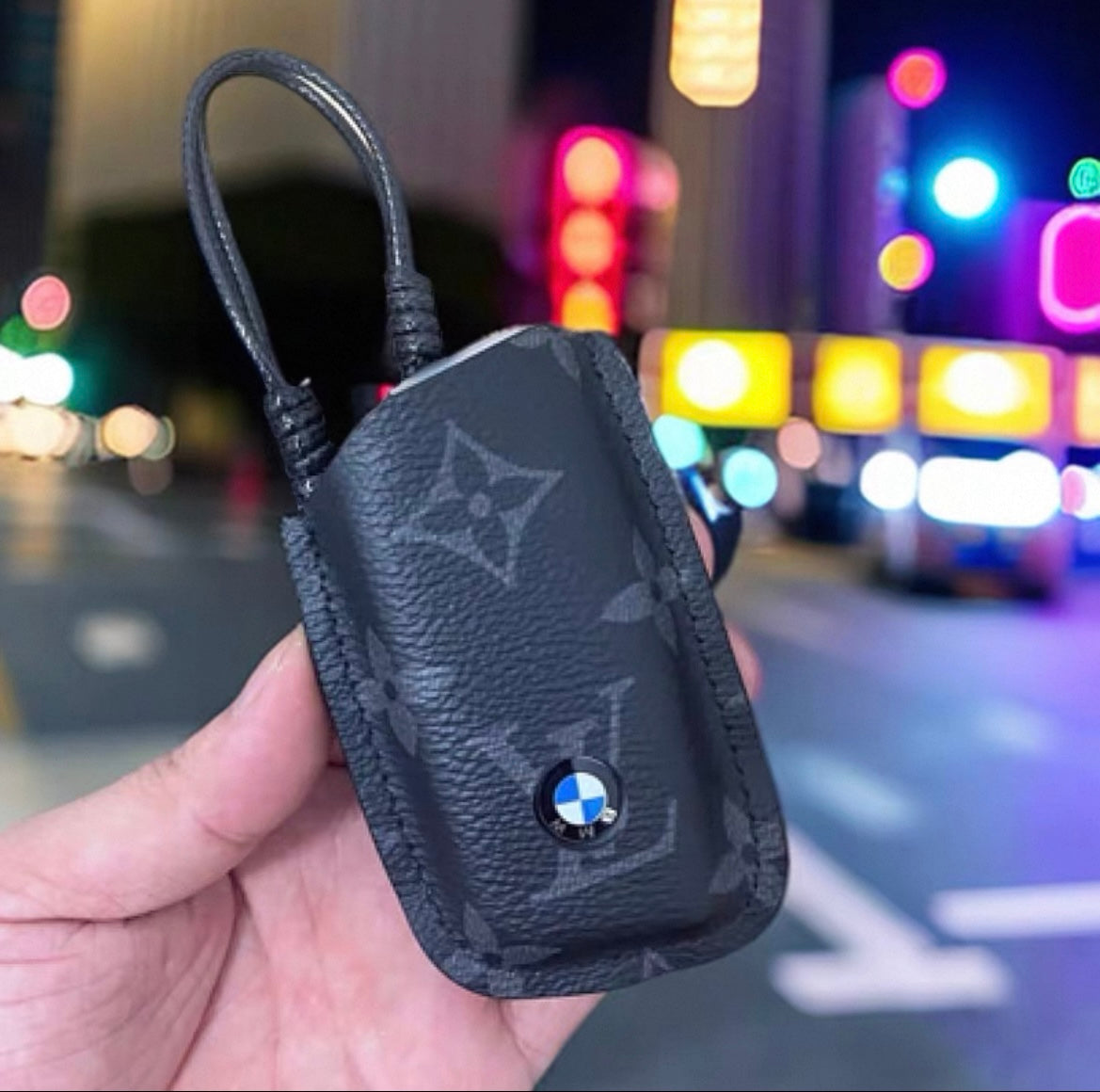 Cover per chiave in pelle premium per conducenti BMW 🚘
