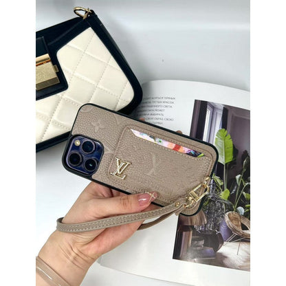 Lou Τέσσερα χρώματα τσάντα κάρτας iPhone θήκη