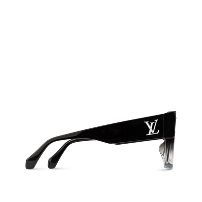 Gafas de sol con ciclón negro de gradiente caliente