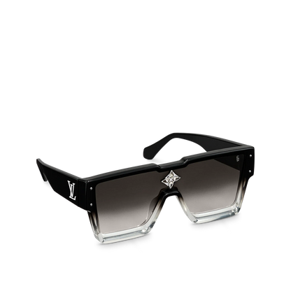 Gafas de sol con ciclón negro de gradiente caliente