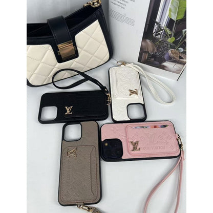 Lou Τέσσερα χρώματα τσάντα κάρτας iPhone θήκη