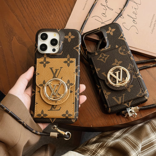 Custodia per iPhone della catena del supporto per la carta Lou