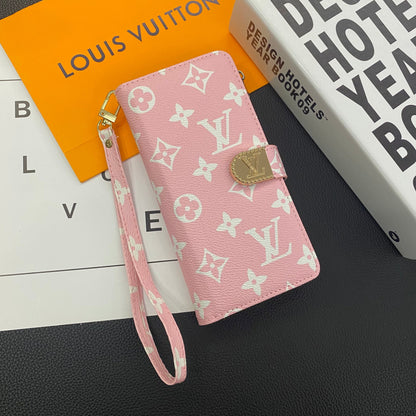 Monogram Canvas Leather Carteira Samsung Casel Case
