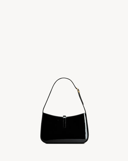 Saint Laurent Le 5 à 7 szabadalmi bőr hobo - Burgundia elegancia