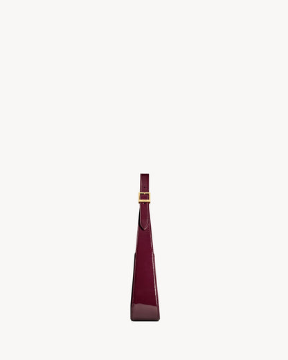 Saint Laurent Le 5 à 7 szabadalmi bőr hobo - Burgundia elegancia